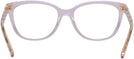 Square Transparent Lilac Coach 6186 Single Vision Full Frame View #4
