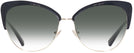 Cat Eye Black/shiny Light Gold Coach 7110 w/ Gradient Progressive No-Line Reading Sunglasses View #2