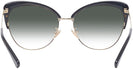 Cat Eye Black/shiny Light Gold Coach 7110 w/ Gradient Progressive No-Line Reading Sunglasses View #4
