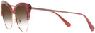 Cat Eye Burgundy/shiny Rose Gold Coach 7110 w/ Gradient Progressive No-Line Reading Sunglasses View #3
