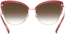 Cat Eye Burgundy/shiny Rose Gold Coach 7110 w/ Gradient Progressive No-Line Reading Sunglasses View #4