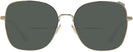 Oversized,Square Shiny Light Gold Coach 7133 Bifocal Reading Sunglasses View #2