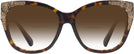 Oversized,Square Dark Tortoise Coach 8244 w/ Gradient Bifocal Reading Sunglasses View #2
