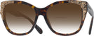 Oversized,Square Dark Tortoise Coach 8244 w/ Gradient Bifocal Reading Sunglasses View #1