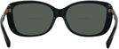 Rectangle Black Coach 8286 Bifocal Reading Sunglasses View #4
