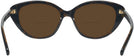 Cat Eye Tortoise Glitter Coach 8288 Bifocal Reading Sunglasses View #4