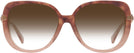 Oversized Peach Tortoise Coach 8320 w/ Gradient Progressive No-Line Reading Sunglasses View #2
