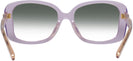 Oversized Transparent Lilac Coach 8334U w/ Gradient Progressive No Line Reading Sunglasses View #4