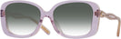 Oversized Transparent Lilac Coach 8334U w/ Gradient Progressive No Line Reading Sunglasses View #1