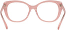 Cat Eye Milky Pink/transparent Pink Coach 8370U Single Vision Full Frame View #4
