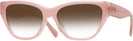 Cat Eye Milky Pink/transparent Pink Coach 8370U Sunglasses View #1
