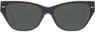 Cat Eye Black/transparent Grey Coach 8370U Bifocal Reading Sunglasses View #2