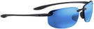Rectangle Black / Blue Hawaii Lens Maui Jim Ho&#39;okipa 407 Bifocal Reading Sunglasses View #1