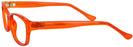 Rectangle Crystal Orange Eye Q Single Vision Full Frame View #3