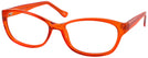 Rectangle Crystal Orange Eye Q Single Vision Full Frame View #1