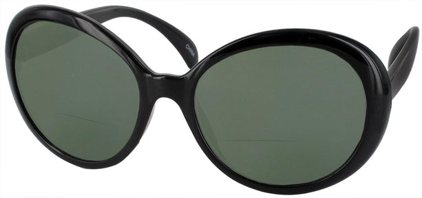 Oversized Black Jackie Bifocal Reading Sunglasses View #1