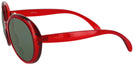 Oversized Red Crystal Jackie Bifocal Reading Sunglasses View #3