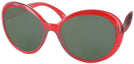 Oversized Red Crystal Jackie Bifocal Reading Sunglasses View #1