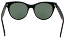 Round Matte Black Wellesley Bifocal Reading Sunglasses View #4