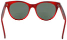 Round Matte Red Wellesley Bifocal Reading Sunglasses View #4