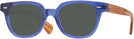 Square Translucent Blue Kala 8mm Bifocal Reading Sunglasses View #1