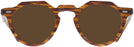 Round Honey Brown Kala Arty Progressive No-Line Reading Sunglasses View #2