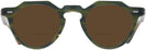 Round Green/yellow Kala Arty Bifocal Reading Sunglasses View #2