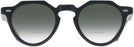 Round Black Crystal Kala Arty w/ Gradient Bifocal Reading Sunglasses View #2