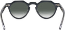 Round Black Crystal Kala Arty w/ Gradient Bifocal Reading Sunglasses View #4