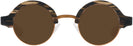 Round Brown Smoke With Orange Kala Omega Progressive No-Line Reading Sunglasses View #2