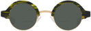 Round Amazon Green With Gold Kala Omega Bifocal Reading Sunglasses View #2