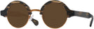 Round Brown Smoke With Orange Kala Omega Bifocal Reading Sunglasses View #1