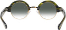 Round Amazon Green With Gold Kala Omega w/ Gradient Bifocal Reading Sunglasses View #4