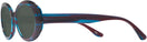 Oval Purple Blue Stripes Kala Sunflower Progressive No-Line Reading Sunglasses View #3