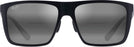 Rectangle Matte Black/Neutral Grey Maui Jim Honokalani 455 Bifocal Reading Sunglasses View #2