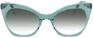 Cat Eye Crystal Green Millicent Bryce 166 w/ Gradient Bifocal Reading Sunglasses View #2