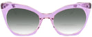 Cat Eye Crystal Lavender Millicent Bryce 166 w/ Gradient Bifocal Reading Sunglasses View #2