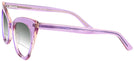 Cat Eye Crystal Lavender Millicent Bryce 166 w/ Gradient Bifocal Reading Sunglasses View #3
