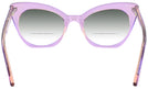 Cat Eye Crystal Lavender Millicent Bryce 166 w/ Gradient Bifocal Reading Sunglasses View #4