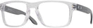 Square Polished Clear Oakley OX8156 Holbrook RX Single Vision Full Frame View #1