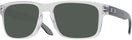 Square Polished Clear Oakley OX8156 Holbrook RX Progressive No Line Reading Sunglasses View #1
