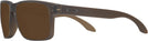 Square Brown Smoke Oakley OX8156 Holbrook RX Progressive No Line Reading Sunglasses View #3