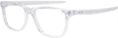 Square Polished Clear Oakley OX8163 Single Vision Full Frame View #1
