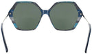 Oversized Tri Blue Iris Progressive No Line Reading Sunglasses View #4
