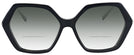Oversized Black Iris w/ Gradient Bifocal Reading Sunglasses View #2
