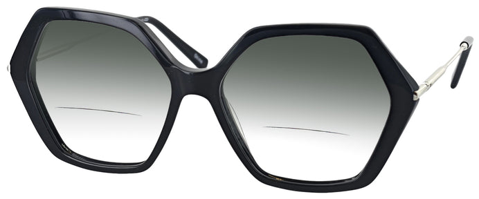 Oversized Black Iris w/ Gradient Bifocal Reading Sunglasses View #1