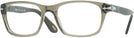 Rectangle Taupe Grey Transparent Persol 3012VL Single Vision Full Frame w/ FREE NON-GLARE View #1