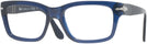 Rectangle Opal Blue Persol 3301V Single Vision Full Frame View #1