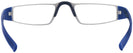 Rectangle Blue/Gunmetal Porsche 8801 Single Vision Half Frame View #4