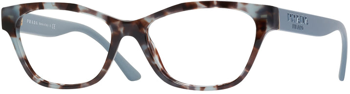 Rectangle Spotted Blue/brown Prada 03WV Progressive No Line Bifocal View #1